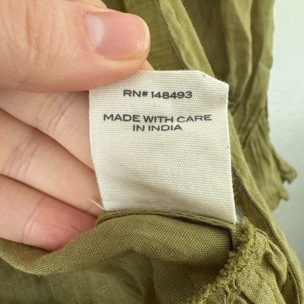 Doen Chartreuse Ruffle Blouse - Picture 9 of 11